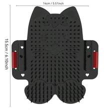 Szczotka do pielęgnacji kotów montowana na ścianie – samoczyszczący, masujący drapak, narzędzie do usuwania sierści i narożny słupek do drapania dla kotów domowych (z kocimiętką)