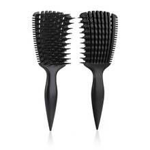 适用于卷发、波浪发和卷曲发的卷发梳 - 气流空心设计，可快速干燥并增强卷发，防毛躁顺发梳，干湿两用，轻巧无拉力梳，适合儿童、青少年和小女孩，非常适合旅行、居家、沙龙，用于定型卷发的梳子