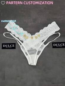 1 Mảnh Đồ lót tùy chỉnh Tên phụ nữ Đồ lót cá nhân, Văn bản tùy chỉnh, Là món quà tuyệt vời nhất cho vợ, bạn gái, quà tặng ngày lễ tình nhân - Nhiều màu - Xem 1