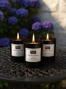 1pc Black Scented Candle In A Cup | 100g Soy Wax Candles, Autumn Home Decor, Birthday Gifts For Women, Room Decor & Wedding.