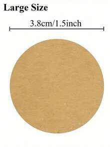 500张/1卷，1000张/2卷 牛皮纸圆形不干胶标签纸 商品分类 名称 贴纸标签