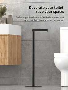 Toalettpappershållare med 4 rullar - Självhäftande installation, Hopfällbar, oberoende förvaringshylla för badrum, Hållbar järnkonstruktion som sparar utrymme, Förvaring av toalettpapper, Slät metallutseende, Robust näsdukshållare (1 st) - Multifärgad - Visa 8