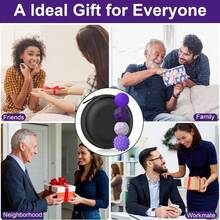 硅胶磁性减压球 - 4 包硅胶减压球石头，适合成人感官旅行，用于镇静、缓解压力、自闭症、礼物