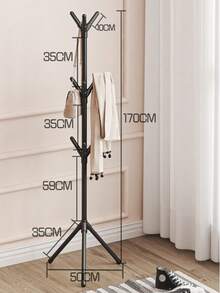 1pc Simple Household Land Living Room Tree Branch Coat Rack Multifunctional Floor Bedroom Clothes Hanger Clothes Drying Rack Clothes Rack