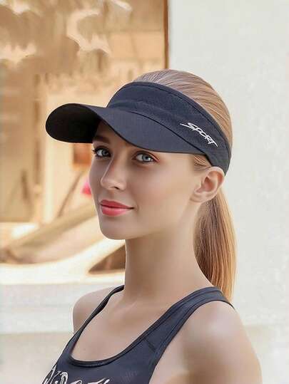 1pc Unisex Quick-Dry Sun Hat, Suitable For Outdoor, Running, Marathon, Tennis, Ideal For Autumn/Winter Daily Wear, Suitable For Halloween, Christmas Gifts