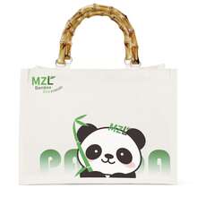 MZLBAMBOO Reusable Canvas Bags, Large Work Tote Bag, Water Resistant Shopping Bags, Foldable Grocery Bag For Computer, Daily Essentials