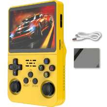 Byteuni R36S Retro Handheld Game Console With 3.5-Inch IPS Screen Retro Handheld Video Games Consoles Built-In 20k+ Classic Games Open Source Linux System Portable Style Hand Held System Pocket Video Player