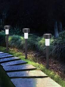 8pcs/10pcs/12pcs Solar-Powered Garden Lights, Outdoor Ground Plug-In Night Lighting Lawn Lights, With Waterproof Effect /35mAh, Suitable For Garden And Terrace Decoration, Outdoor Camping Light Decoration, Home Courtyard Street Lamp Decoration (White Light/Warm Light)