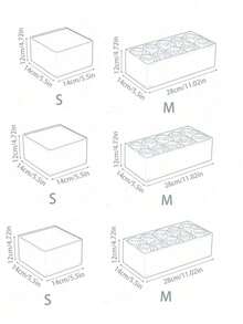 1/2/3/6 Stücke einfache faltbare Stoffaufbewahrungsbox - Schubladenteiler Organizer Behälter für Unterwäsche/BH