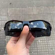 Unisex Anti-UV Sports Sunglasses - Preto - View 1
