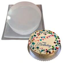 Molde Para Gelatina Básico Circular Jumbo de 29cm. Material resistente y reutilizables. Desmolda rápidamente - Blanco - Ver 1