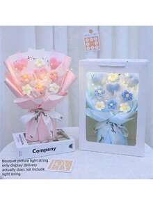 1 件手工心形花束礼物，生日礼物，送给爱人、妈妈、女人、父亲节 - 多色 - 查看 2