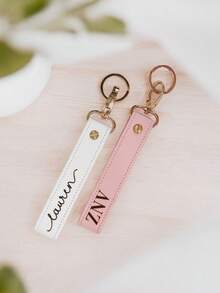 Personalized Laser Engraved Wristlet Keychain, Custom Keychain, Bridesmaid Keychain, Wristlet Keychain, Custom Lanyard, Leather Keychain, Christmas Gift