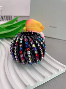 1pc Matte Bird Nest Hair Bun Maker, Suitable For High Ponytail, Bun Hairstyle, Party Dress, Daily Wear, All Seasons, Ponytail Holders, Hair Elastics, Hair Rubber Bands, Scrunchies, Hair Rope, Elastic Hair Tie, Hair Accessories, Home Beauty Women Accessory Gifts ,Head Piece