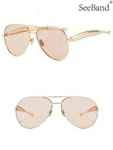 复古飞行员时尚眼镜，男女皆宜，经典70年代方形飞行员时尚眼镜，复古時尚眼鏡，飞行员造型 - 彩色 - 查看 20