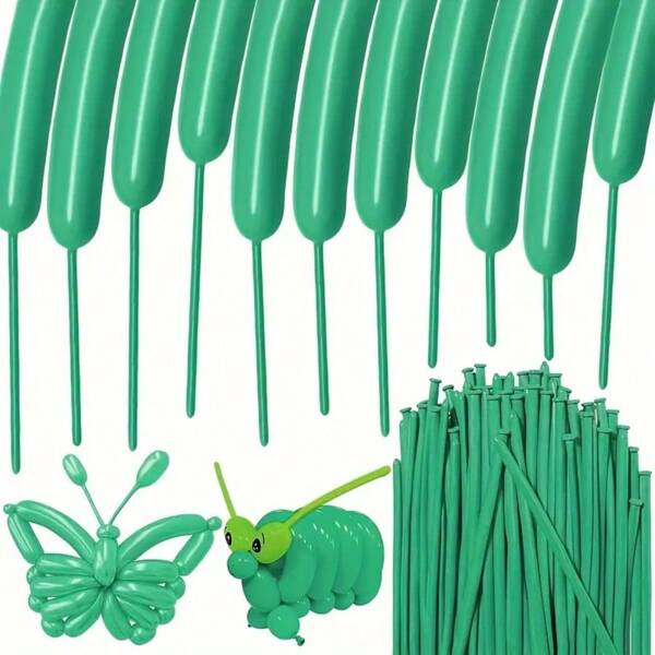 60 pièces Ballons magiques verts durables | Décorations de ballons à ficelle faciles, accessoires pour événements festifs, amplificateur d'atmosphère festive, construction robuste pour anniversaires, mariages, vacances et occasions spéciales