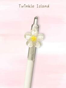 1 Stück koreanischer Stil süßer und modischer transparenter Blumen Muster Gelschreiber, Unterschriftsschreiber, schnell trocknend und glatt schwarz, 0,5 mm Stiftmine, geeignet für Studenten, Büros, Bürobedarf, Prüfungen, Bibliotheken, Krankenhäuser, Ärzte, Krankenschwestern, Familien, Prüfungen, Schulen, Lehrer, geeignet als Geschenk für Freunde, Mitschüler, Familienmitglieder, Kinder, Geschwister und zur Vorbereitung von Büromaterial, Rückkehr zur Schule