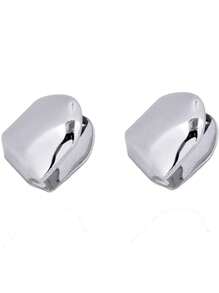 4pcs Grillz Gold Tooth Cap Grillz Teeth Men Gold Teeth Grills For Your Teeth 14K Gold/Silver Plated Single Grillz For Women Gold Jewelry Hip Hop Rapper Costume