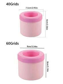 Powcan 3D Easy Release Silicone Ice Cube Tray With Lid, Multi-Layer Design For Cocktails, Fruits And Beverages, Reusable For Home, Bar, Club And Outdoor Use In Summer - Kitchen Companion - Pink-large - View 4