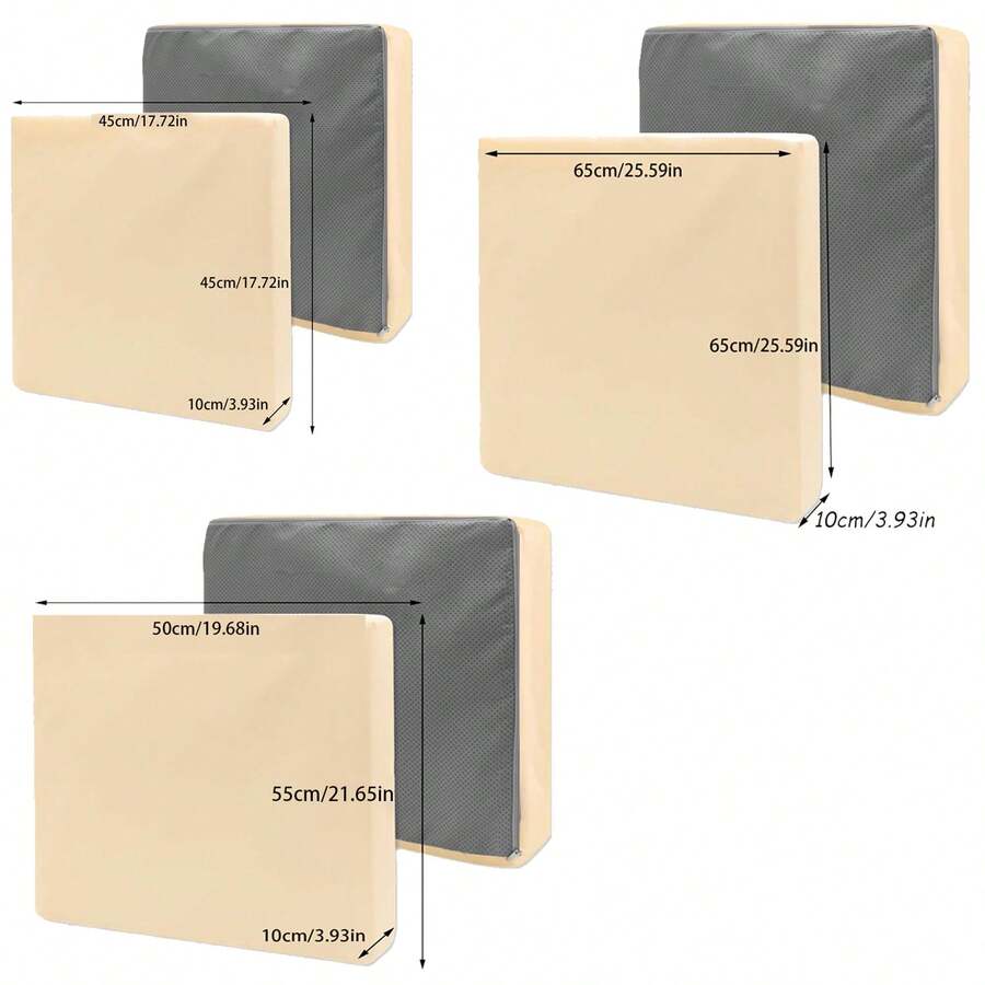 2pcs Outdoor Cushion Slipcovers, Waterproof Polyester Couch Covers For Patio Furniture, Garden Sofa - Multicolor - View 1