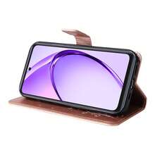 蝴蝶花朵图案手机壳适用于 OPPO A3X 4G、OPPO A5X 5G、OPPO A3、MOTO G86 5G 翻盖保护套、荣耀 X6C/X6B/X6A/X5B（海外） - 玫瑰金 - 查看 11