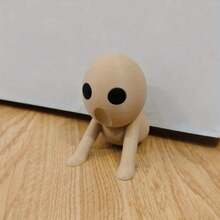 1 件简约装饰可爱门挡，3 种表情选项，创意趣味装饰门挡，适用于客厅、卧室、浴室，独特的楔形门挡 - 彩色 - 查看 5