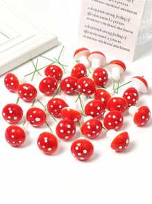 مجموعة من 2 قطعة من ديكور الفطر الاصطناعي، ملحقات فطر اصطناعي واقعية ملحقاتها Y، زينة حديقة، دعائم تصوير، ديكورات الفطر الأحمر، مناسبة للمنزل الحديث، والفراغ وحديقة صغيرة ديكور المناظر الطبيعية، فطر صناعي صغير، بلورات فطر التضاريس، صندوق نباتي، حديقة الجنية، مخطط