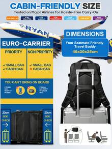 42英寸×15英寸×29英寸真空压缩旅行背包，非常适合周末旅行、露营和存放笔记本电脑，真空压缩系统可节省50%以上的空间，也适合存放学习用品。 - 彩色 - 查看 10