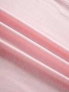 SPRITZ Back To School Women's Casual Round Neck Short Sleeve T-Shirt - Baby Pink - View 5