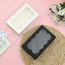 20 pudełek prezentowych na Boże Narodzenie/Halloween z przezroczystym okienkiem – jednorazowe, z zamknięciem na klips, idealne na prezenty świąteczne, świąteczne pudełko prezentowe | Świąteczny design | Papierowe pudełko prezentowe (na Halloween/Boże Narodzenie/Walentynki/Święto Dziękczynienia/Ukończenie szkoły)