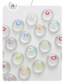 10 件透明柔软玩具，带柔软可爱迷你鼻子，卡通减压球，挤压玩具，柔软腻子手感，适合女孩和儿童