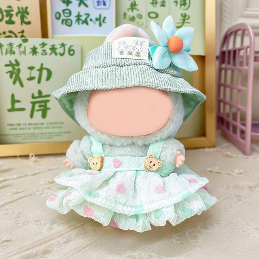 1pc (Clothes Only) 17cm Doll Clothes Overalls DIY Doll Clothes Decoration