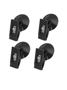 Clip universali in plastica per finestrini d'auto con ventosa - Clip multifunzione nere per parasole, tende, asciugamani, biglietti da visita e documenti, supporti rimovibili, facile installazione e rimozione, ideali per organizzare gli elementi essenziali dell'auto, Morsetto con ventosa per vetro auto