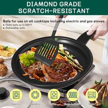 13-Piece Non Stick Cookware Set With Lids And Utensils, Deluxe Non-Stick Cookware Set Pots And Pans Kitchen Set,Pan Induction Cookware Set Premium Kitchen Outdoor Set Perfect For Home Cooking,Healthy Non Stick Kitchen Cooking Set, With Frying Pans Set - Purple - View 5