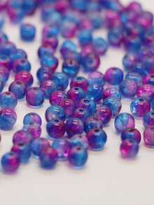 100pcs 6mm Glass Beads Suitable For DIY Crafting' - Multicolor - View 7