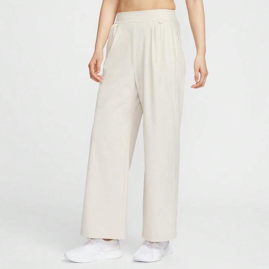 Nike 女款 AS W NK 24.7 DF HR WD LEG PANT 梭织运动裤 HQ0236-104 - 白色 - 查看 1
