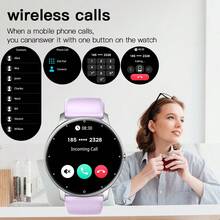 Reloj inteligente PEJE de 1.28" con correa de silicona, IP67 resistente al agua, multifuncional, conexión inalámbrica y control remoto, adecuado para deportes al aire libre, vida doméstica, viajes diarios, ligero y portátil, unisex, regalo para vacaciones/cumpleaños, compatible con Android e iOS - Morado - Ver 6