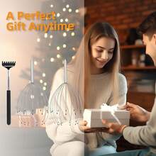 YEZY Massager 20 Fingers Scratcher Scalp Massager, Back Scratcher, Stocking Stuffers Scalp Massage Back Massage 2 Pack (Silvery) - 銀色 - 查看 10