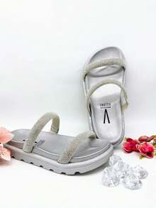 Vizzano Women's Comfortable  Sandal - 銀水晶 - 查看 5
