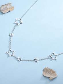 Collar con decoración de estrella - Plateado - Ver 12