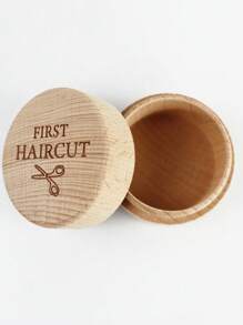 Holz Baby Haar 5cm*5cm*3,5cm Box Gedenkkiste Geschnitzte Gedenkkiste Baby-Shower Rabatt Neugeborene Taufe Baby Geschenk Baby Haar Box Baby-Shower Ostergeschenk für Jungen und Mädchen