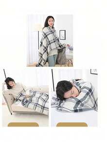 Multifunction Wrap Shawl Neck Shoulder Blanket Pad Warm Blanket Lazy Shawl Blanket Winter Warm Blanket