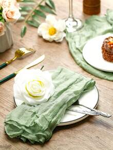 7 Packs Cheesecloth Table Gauze Table Napkins Runner 10ft Boho Gauze Table Runner 35x118 Inch Rustic Cheese Cloth Sheer Table Runner For Wedding Bridal Shower Birthday Party Decorations - Multicolor - View 5