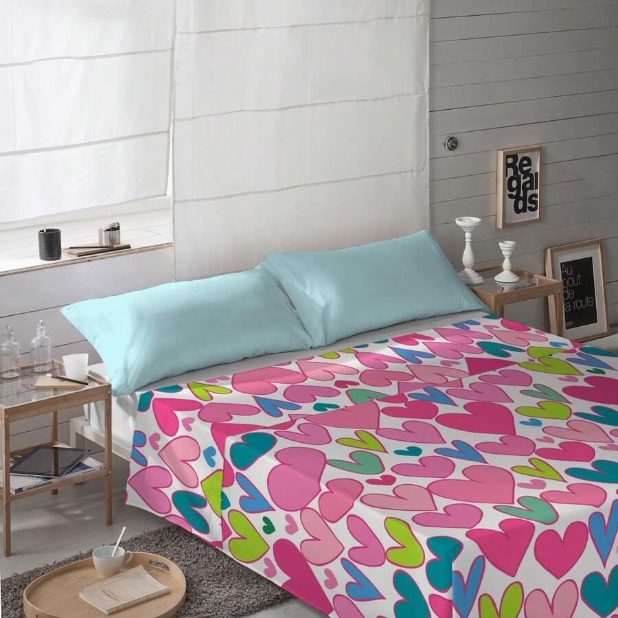Naturals - 2/3 Piece Printed Sheet Set - ✅ Delivery 2-5 Days ✅ - 100% Cotton - Extra Soft - Bed 90/135/150/180 - 24 Models Available - Made In Spain - Foraning - View 1