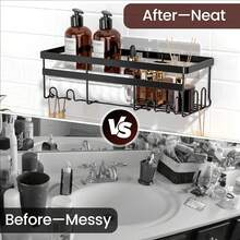 Shower Caddies 2 Pack - Adhesive Hanging Shower Shelf - Bathroom Organizers And Storage, No Drilling Stainless Shower Shelves For Home Decor, Bathroom Accessories - Màu xanh lá cây đậm - Xem 5