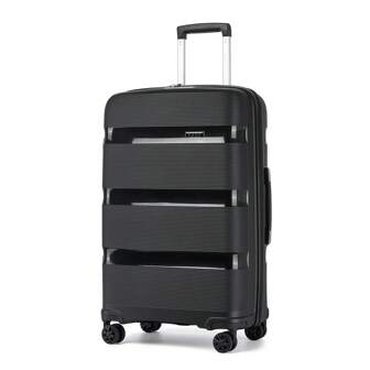 KONO Hardshell Suitcase Small/Medium/Large 19/24/28 Inch Cabin Carry On & Check In Luggage Set With Spinner Wheels, TSA Lock, YKK Zippers – Lightweight PP Travel Bag For Holiday, Business, Family Trip