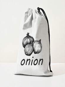 Reusable Vegetable Storage Bags, Non-Woven Fabric Bags With Drawstring, Side Zipper Design, Portable Home Shopping Bag, Anti-Sprouting, Suitable For Storing Potatoes, Onions, Garlic, Camping Fruits And Vegetables, Convenient And Practical. - Multicolor - View 9