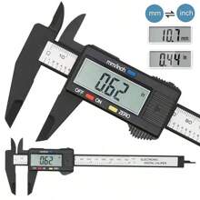 1pc 150mm/6inch Electronic Digital Caliper Carbon Fiber Dial Vernier Caliper Gauge Micrometer Measuring Tool Digital Ruler