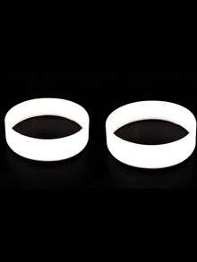 1pc Plain Silicone Rubber Wristband, Solid Color Sports Bracelet Suitable For Athletes, Men & Women, Students, School, Graduation Party Gifts