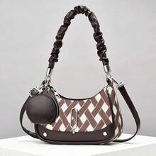 Women Shoulder Bags - 卡其 - 查看 2